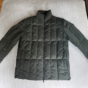 Theory Green Down Puffer Jacket